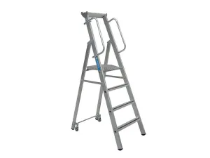 Zarges Mobile Mastersteps, Platform Height 1.06M 4 Rungs